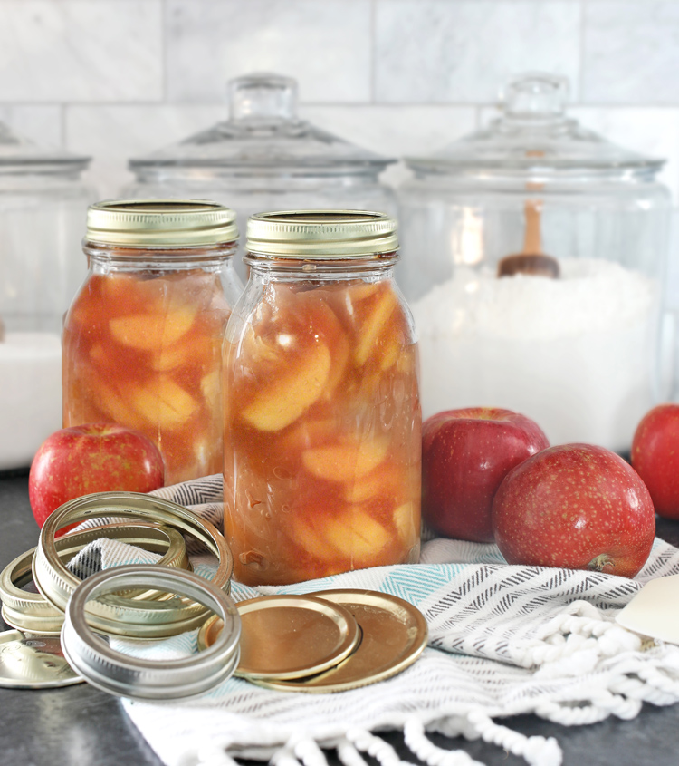 homemade canned apple pie filling