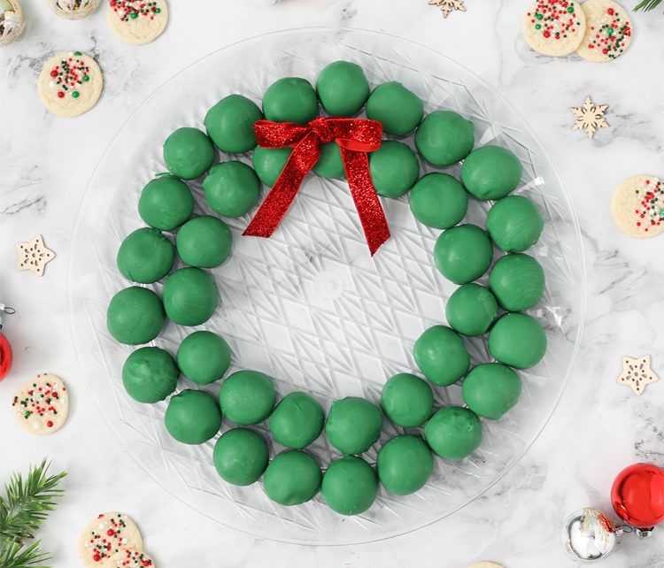 Chocolate Covered Cookie Dough Balls Edible Christmas Wreath | Driverseducationonline